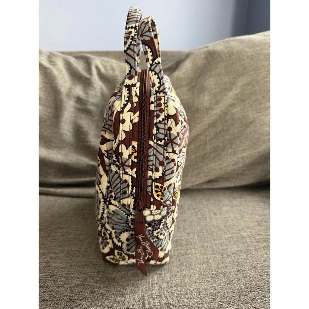 Vera Bradley Insulated Lunch Tote In Slate Blooms - Picture 3 of 10